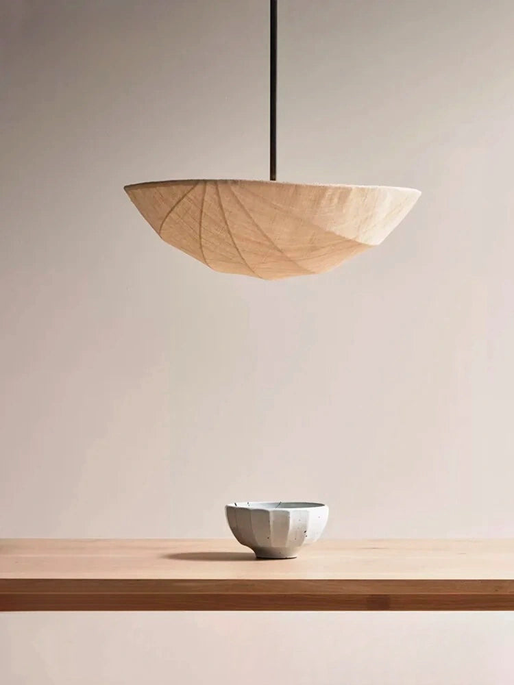 Wabi-Sabi Fabric Pendant Light