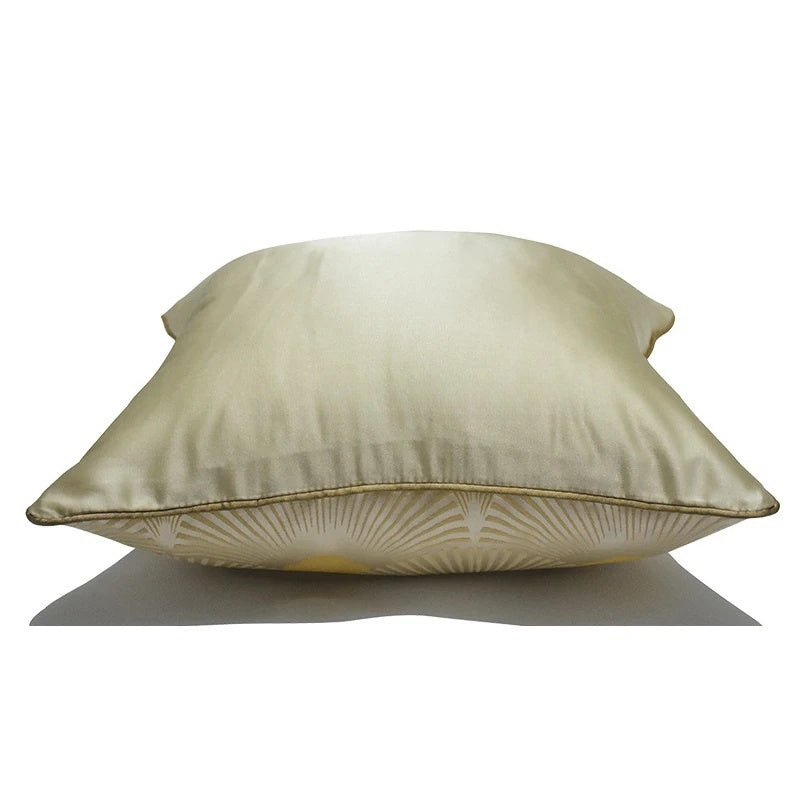 Fan Shaped Jacquard Throw Pillow Case