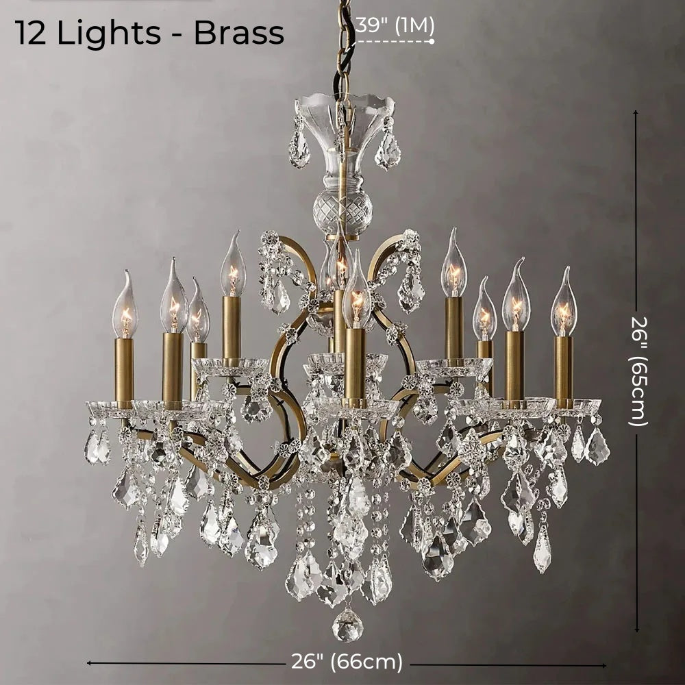 American Luxury Crystal Candle Chandelier