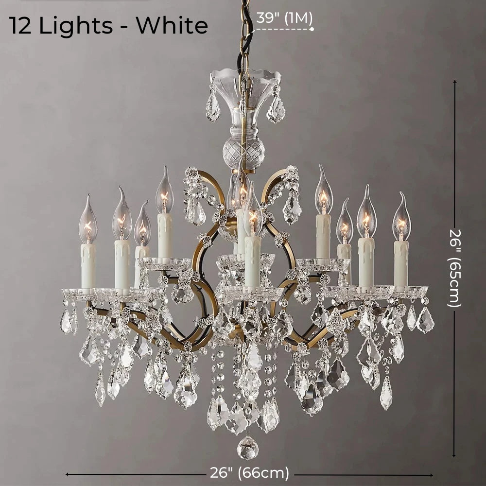 American Luxury Crystal Candle Chandelier