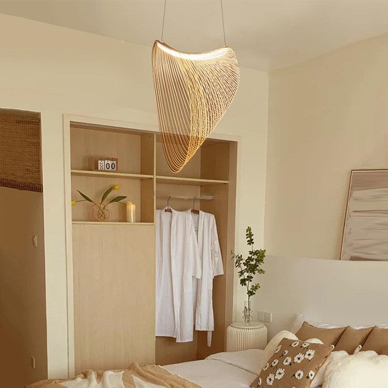 Home Decor Wood Art LED Chandelier