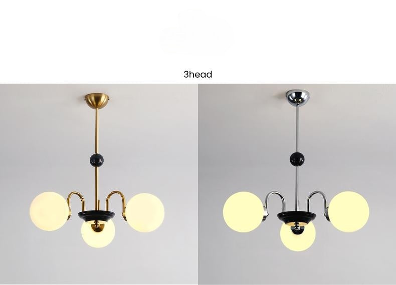 Retro Nordic Gold Classic 5 Heads Chandelier