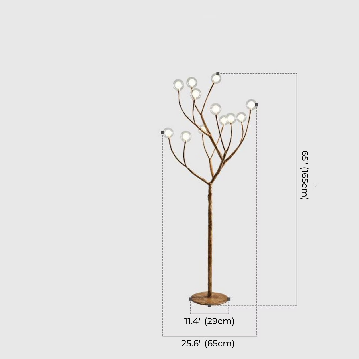 Rustikaler Kronleuchter aus Baumasten 