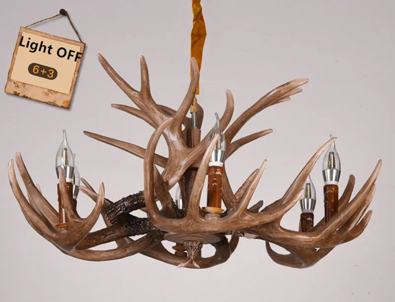 Deer Horn Tree Branch Chandelier