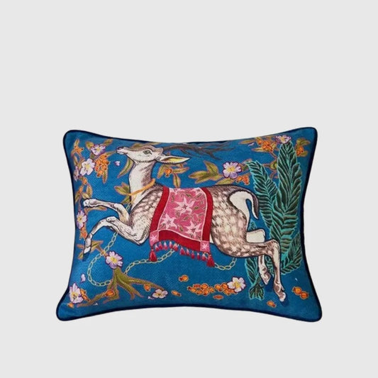 Elk Deer Lumbar Pillow Case