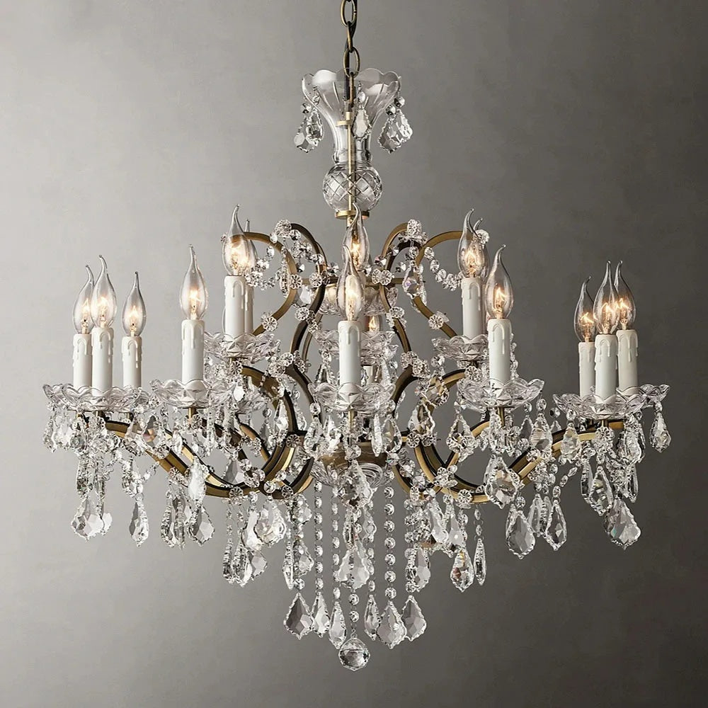 American Luxury Crystal Candle Chandelier