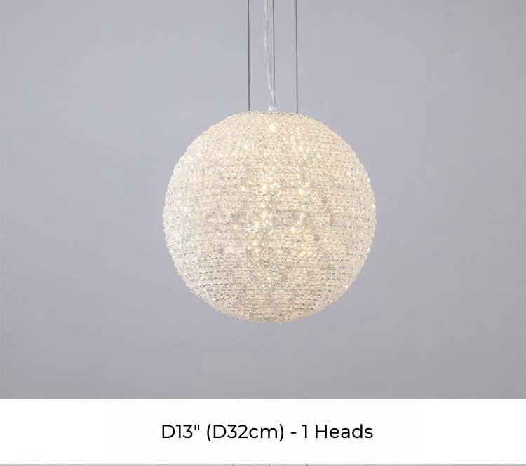 American Loft Globe Crystal Chandelier