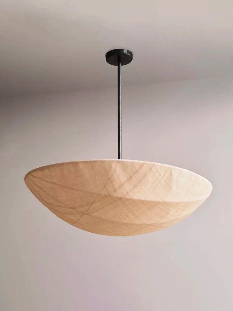 Wabi-Sabi Fabric Pendant Light