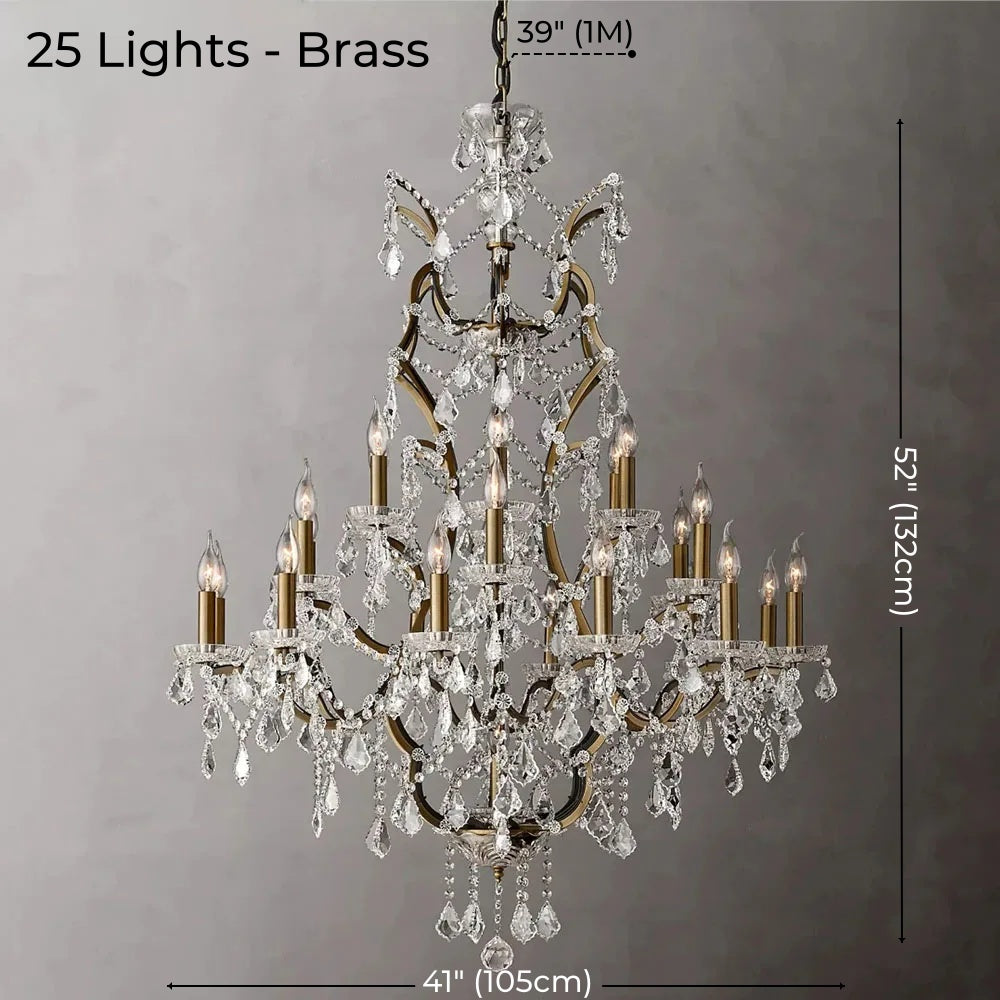 American Luxury Crystal Candle Chandelier