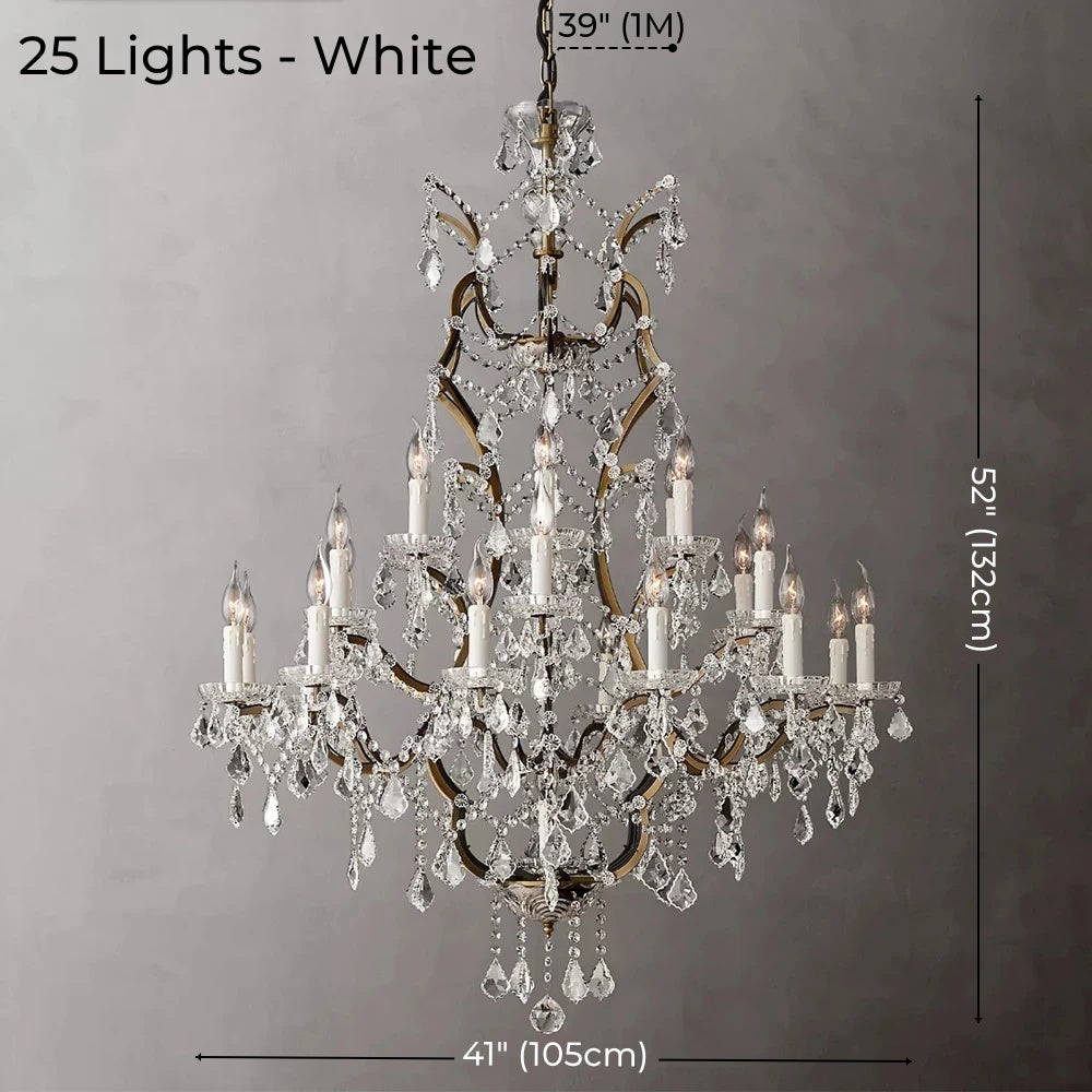 American Luxury Crystal Candle Chandelier