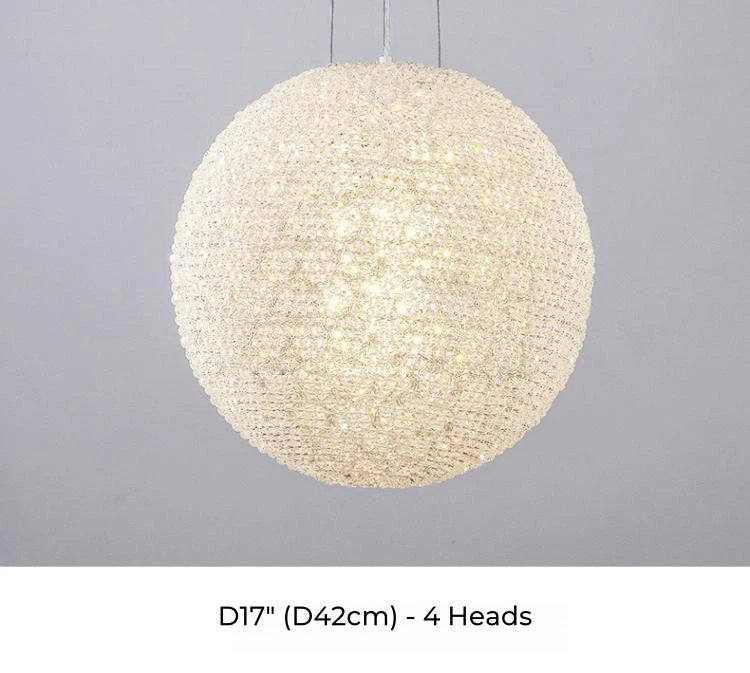 American Loft Globe Crystal Chandelier