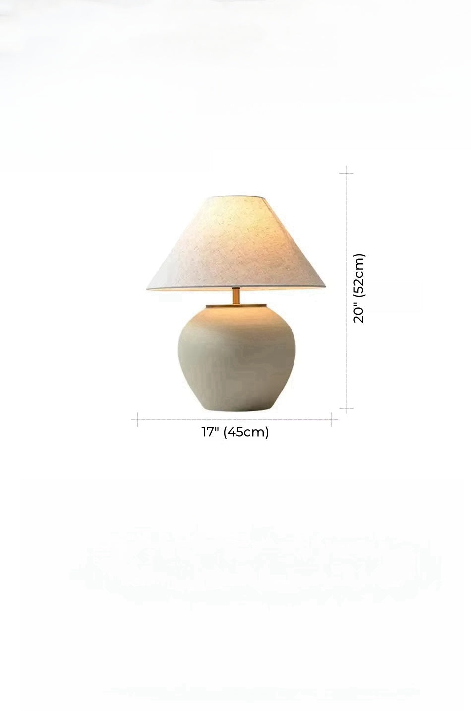 Faris Ceramic Table Lamp (18"-19")