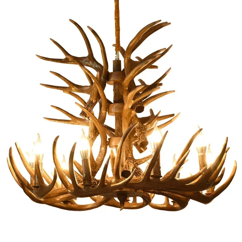 Deer Horn Tree Branch Chandelier