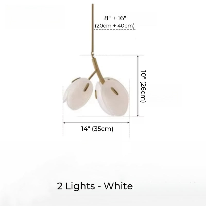 Flower Bud Glass Branch Chandelier