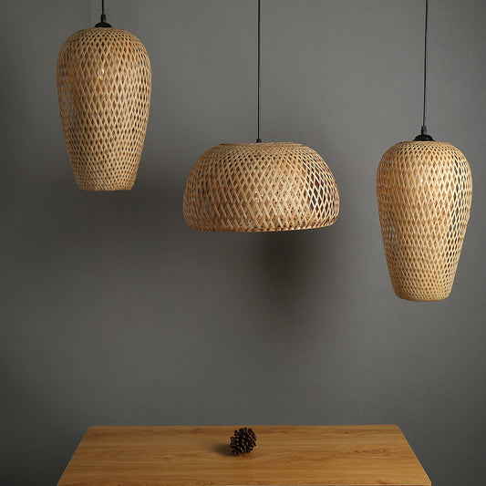 Natural Bamboo Hand-Made Pendant Light