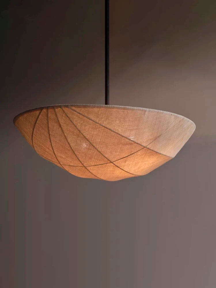 Wabi-Sabi Fabric Pendant Light