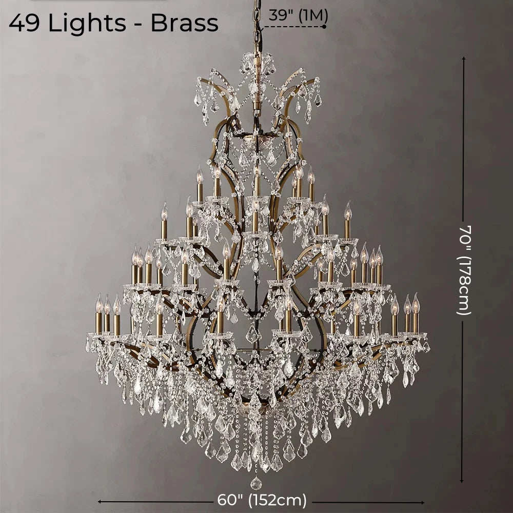 American Luxury Crystal Candle Chandelier