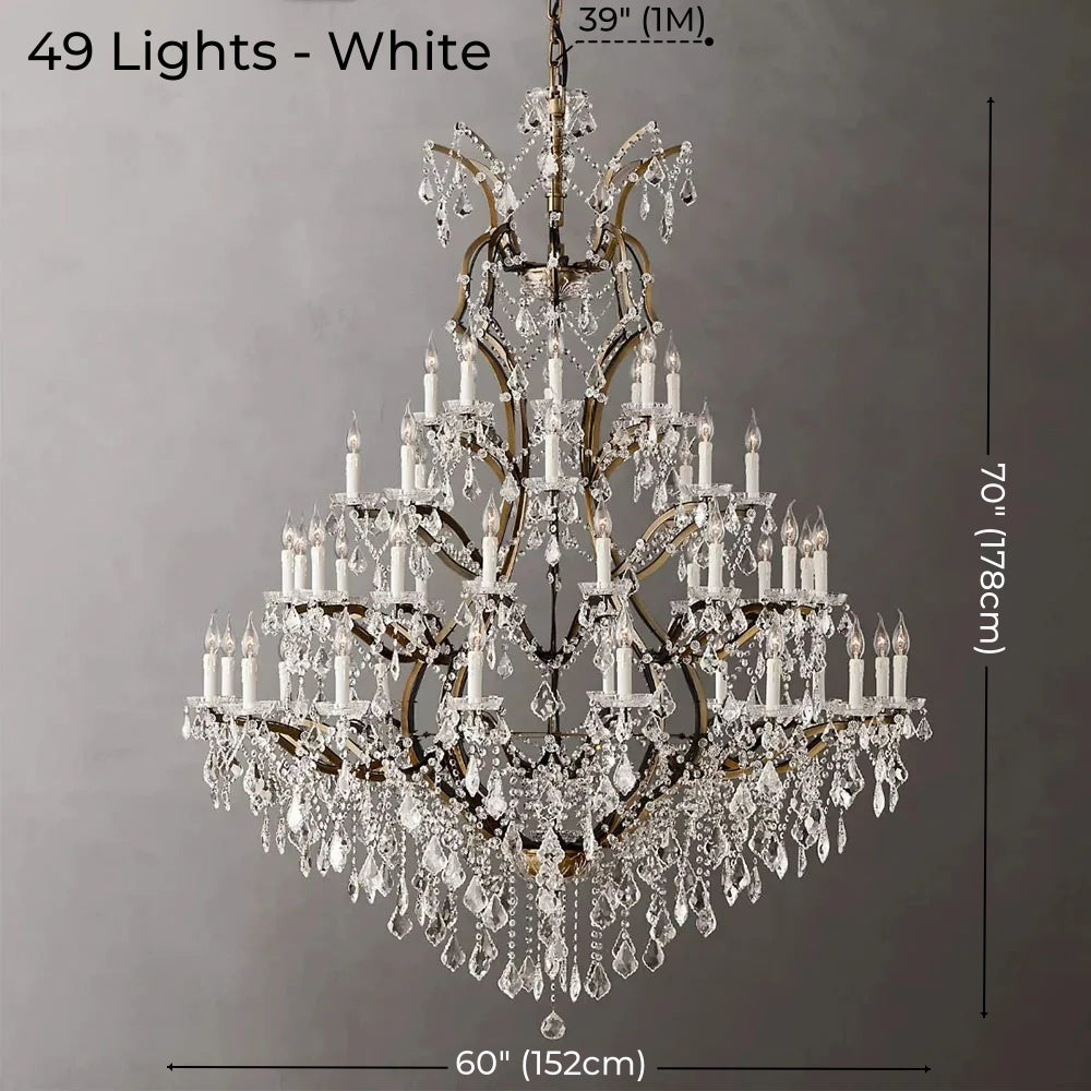 American Luxury Crystal Candle Chandelier