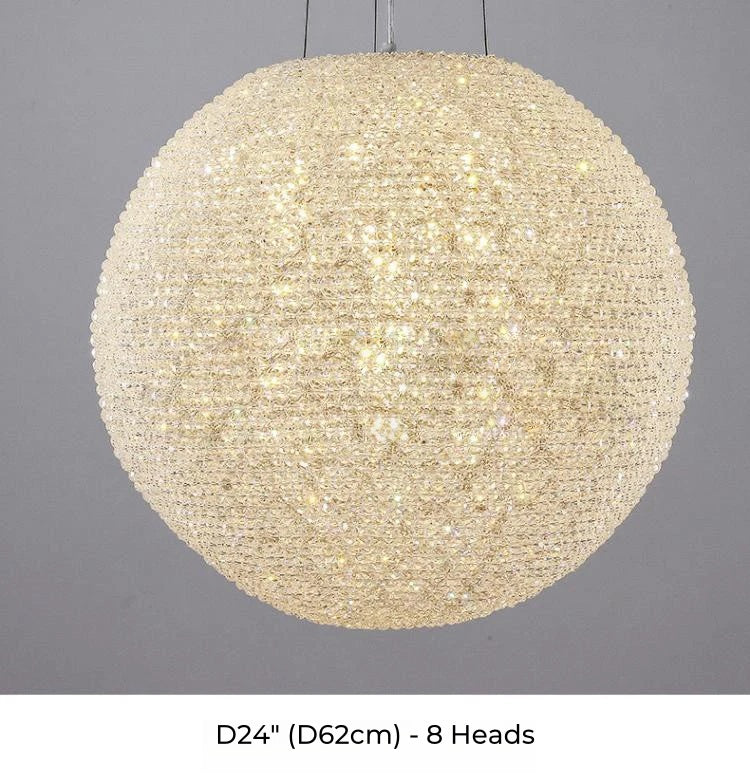 American Loft Globe Crystal Chandelier