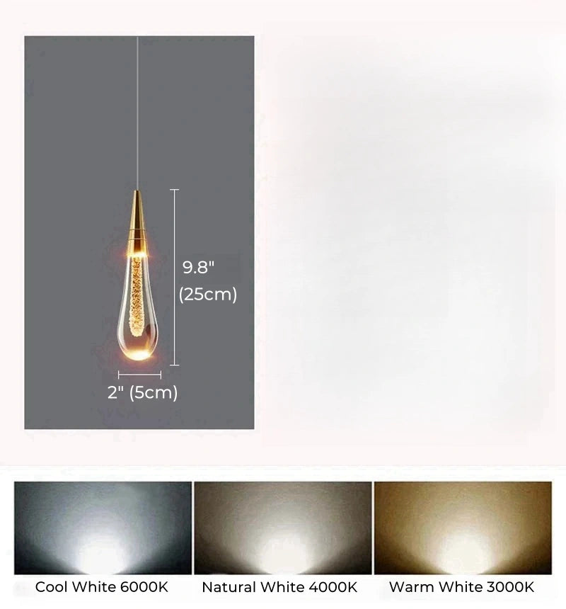 Crystal Raindrop Wall Sconce