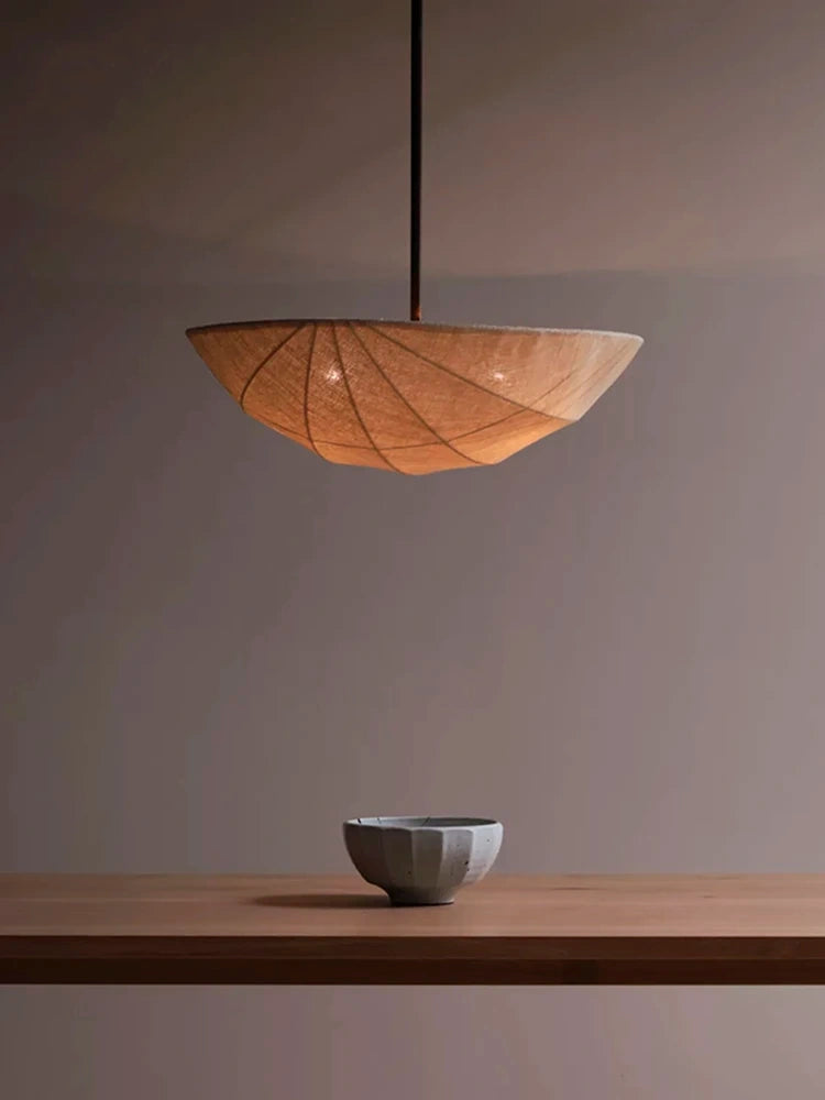 Wabi-Sabi Fabric Pendant Light