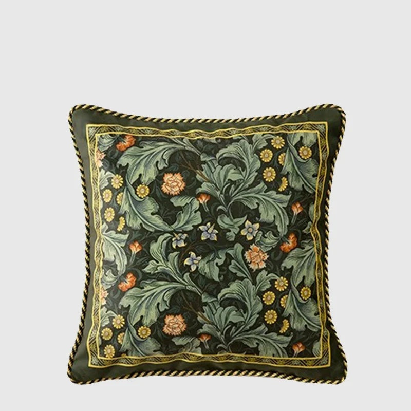 Acanthus Scroll Leaves Throw Pillow Case