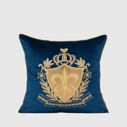 European Retro Gold Embroidered Throw Pillow Case