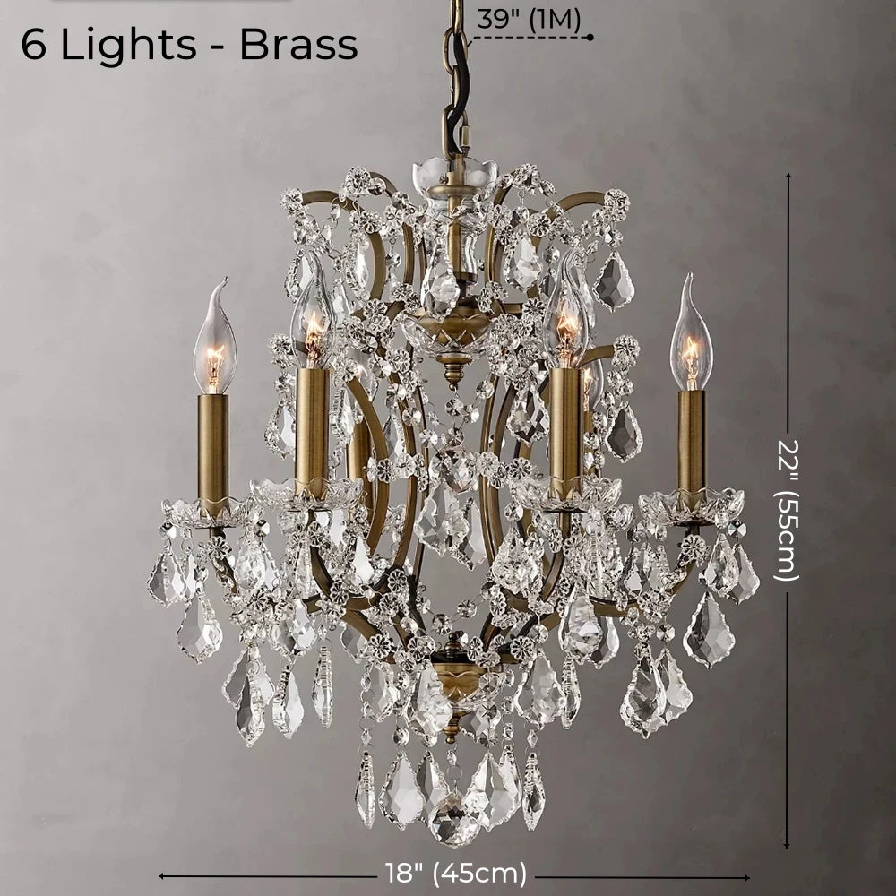 American Luxury Crystal Candle Chandelier