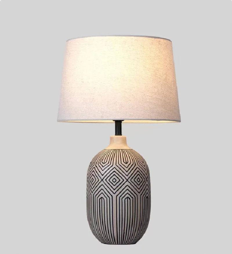 Japanese Wabi-sabi Ceramic Table Lamp