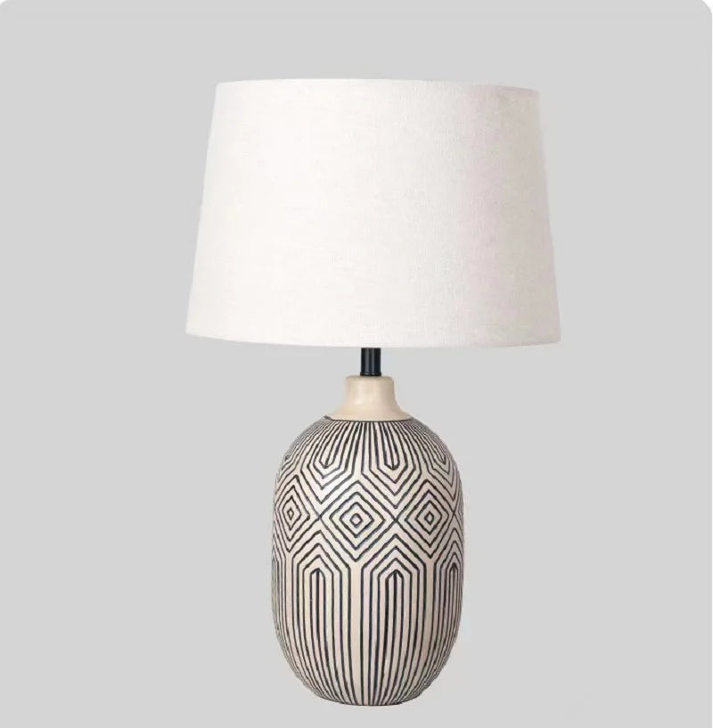 Japanese Wabi-sabi Ceramic Table Lamp