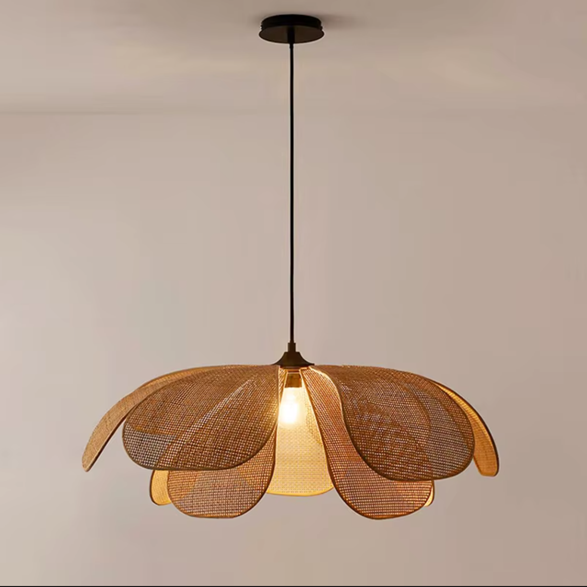 Wicker Pendant Chandelier