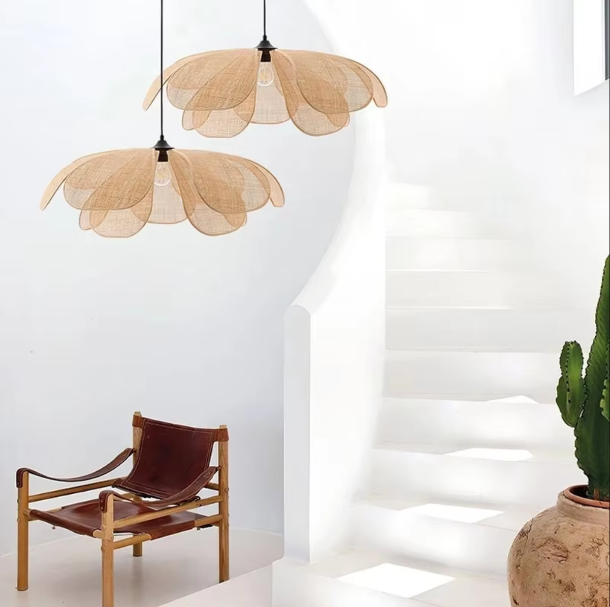 Wicker Pendant Chandelier