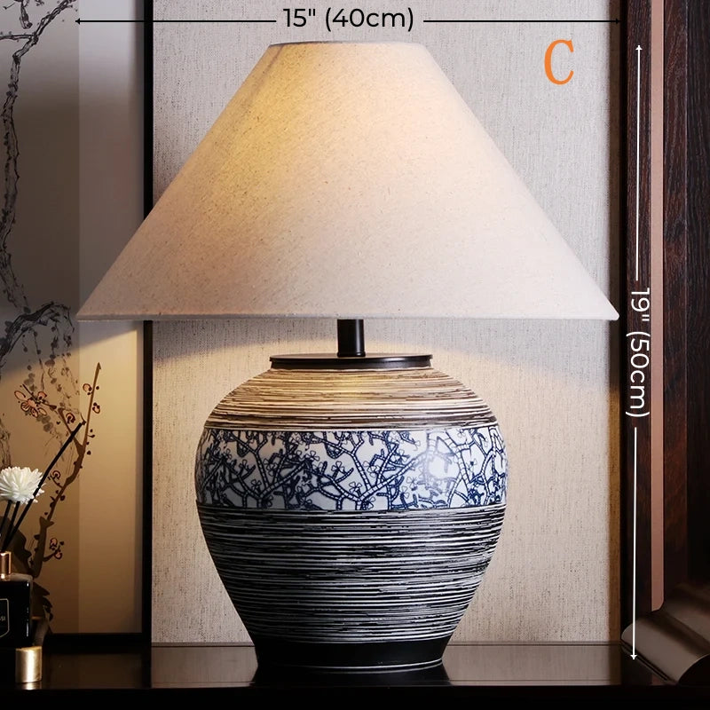 Miller Ceramic Table Lamp (19"-22")