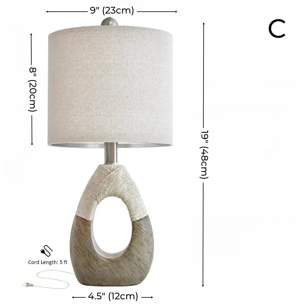 Easton Jute Table Lamp (19")