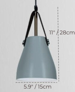 Leather Strap Bell Modern Pendant Light