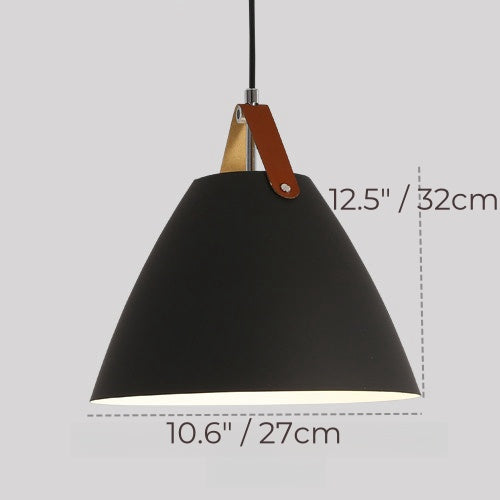 Leather Strap Bell Modern Pendant Light