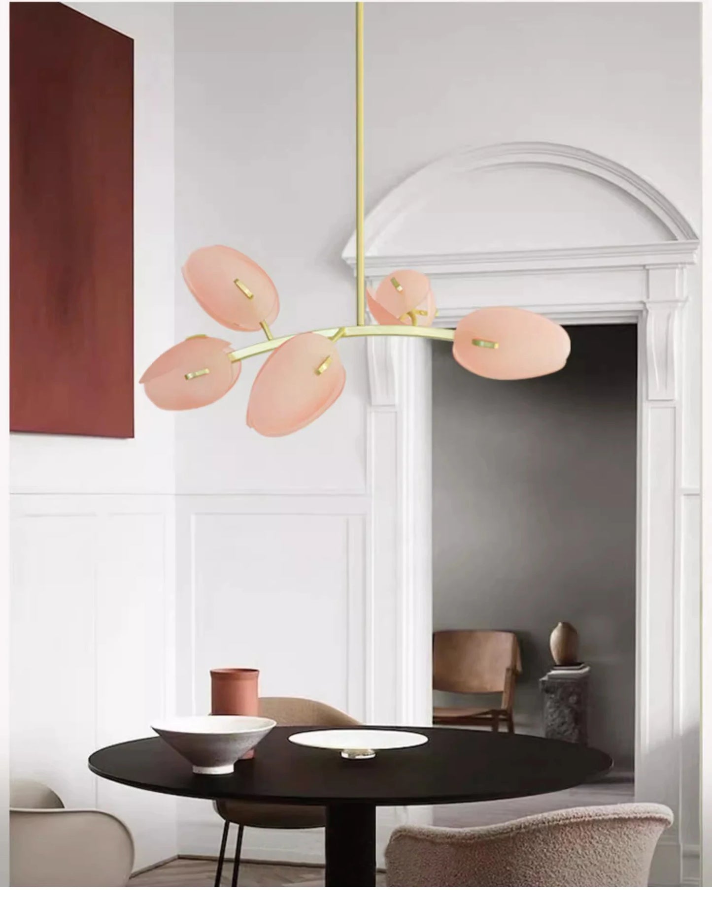 Flower Bud Glass Branch Chandelier