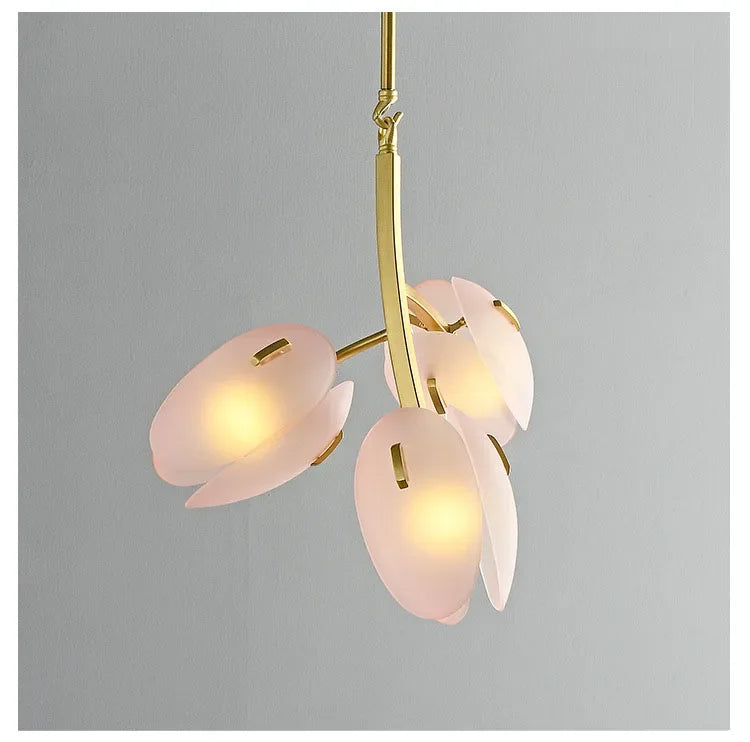 Flower Bud Glass Branch Chandelier