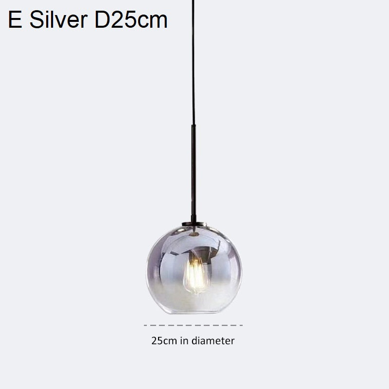 Nordic Smoky Grey Glass Pendant Lights