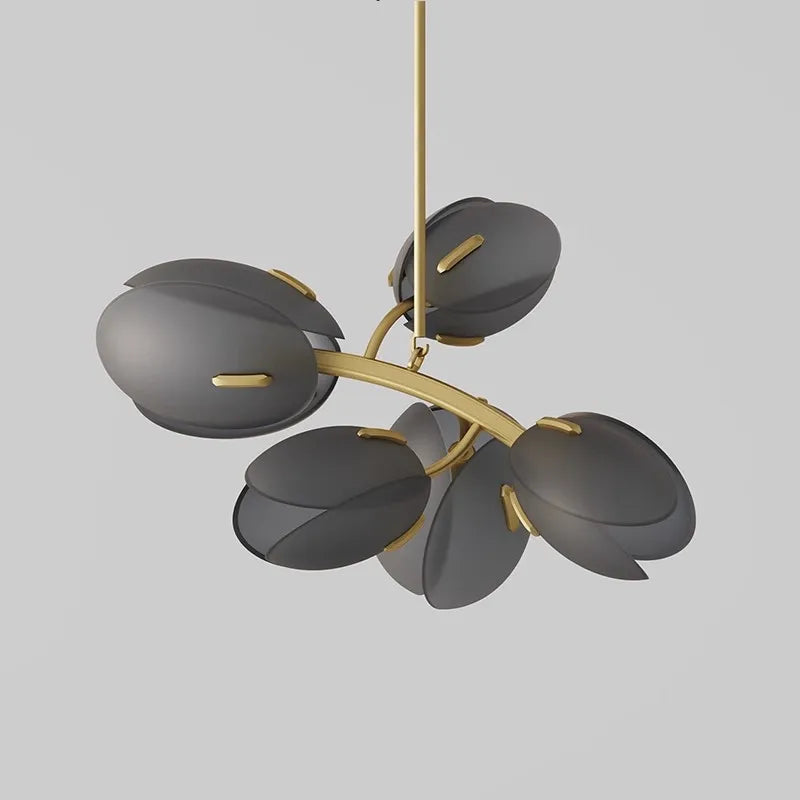 Flower Bud Glass Branch Chandelier