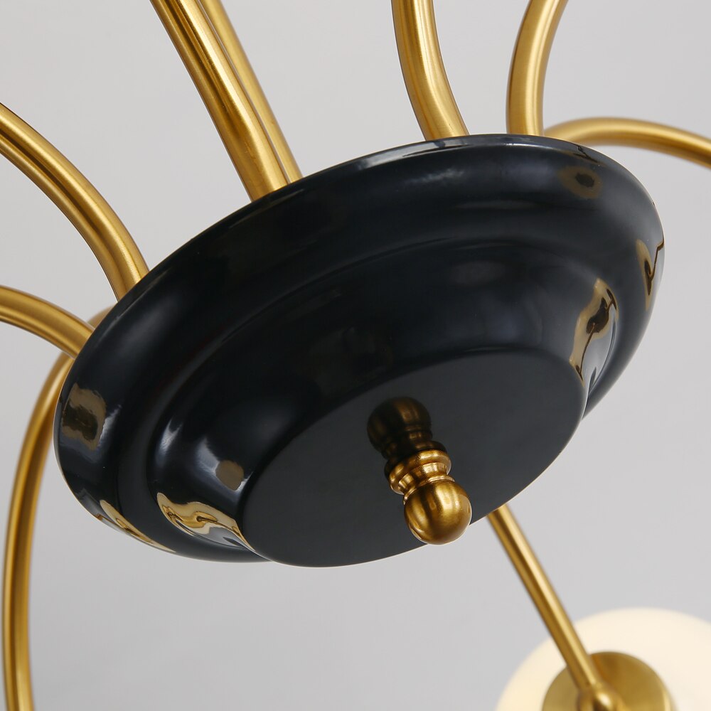 Retro Nordic Gold Classic 5 Heads Chandelier