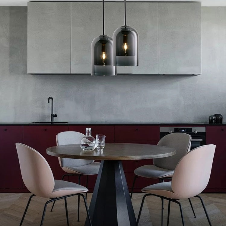 Nordic Smoky Grey Glass Pendant Lights