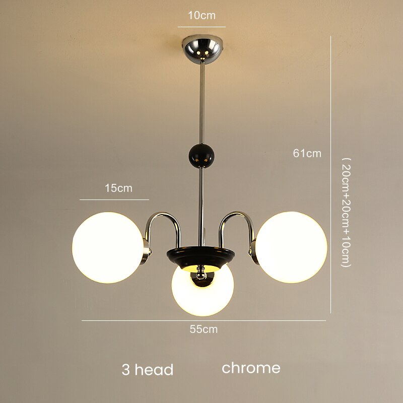 Retro Nordic Gold Classic 5 Heads Chandelier