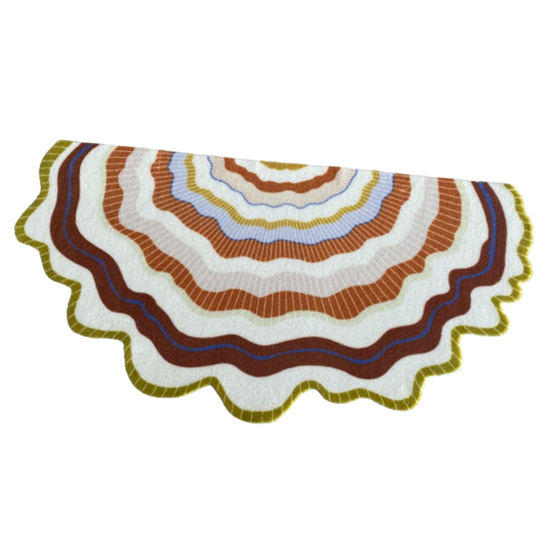 American Retro Irregular Rural Rainbow Rug 60x90cm