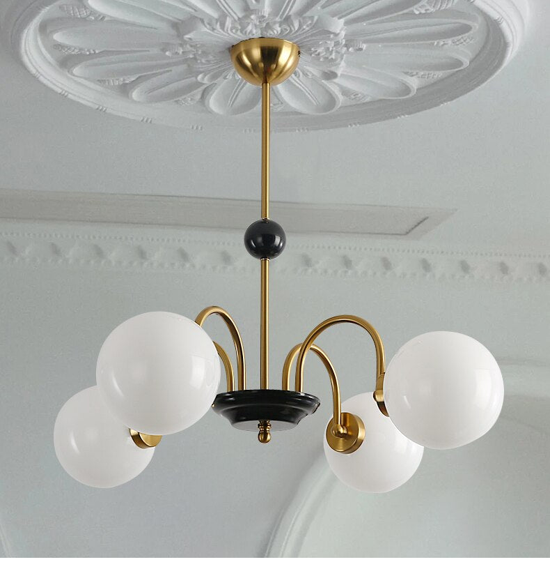 Retro Nordic Gold Classic 5 Heads Chandelier