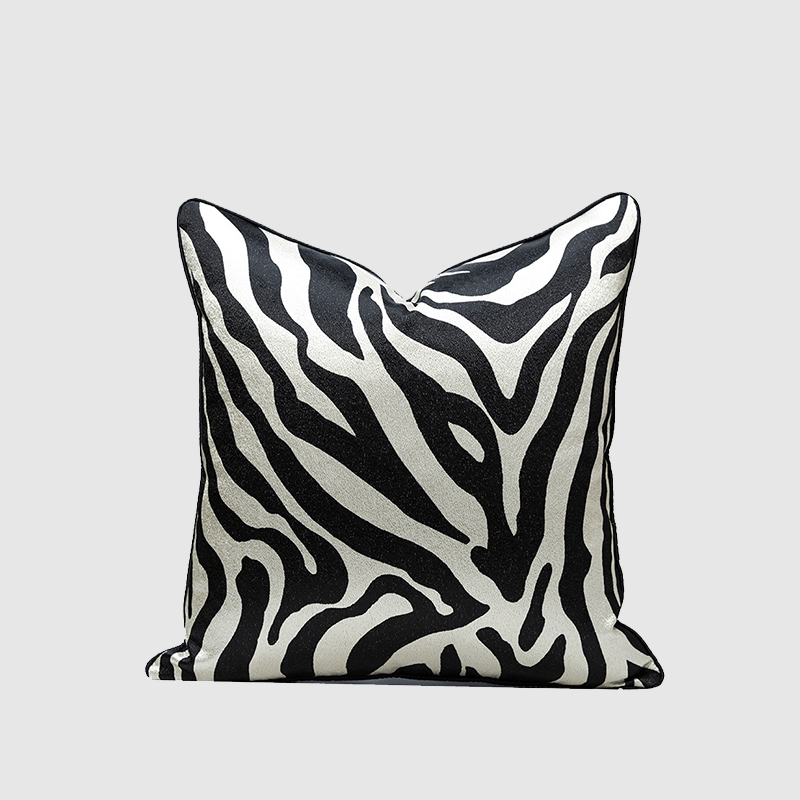 Black and White Zebra Striped Pillow Case