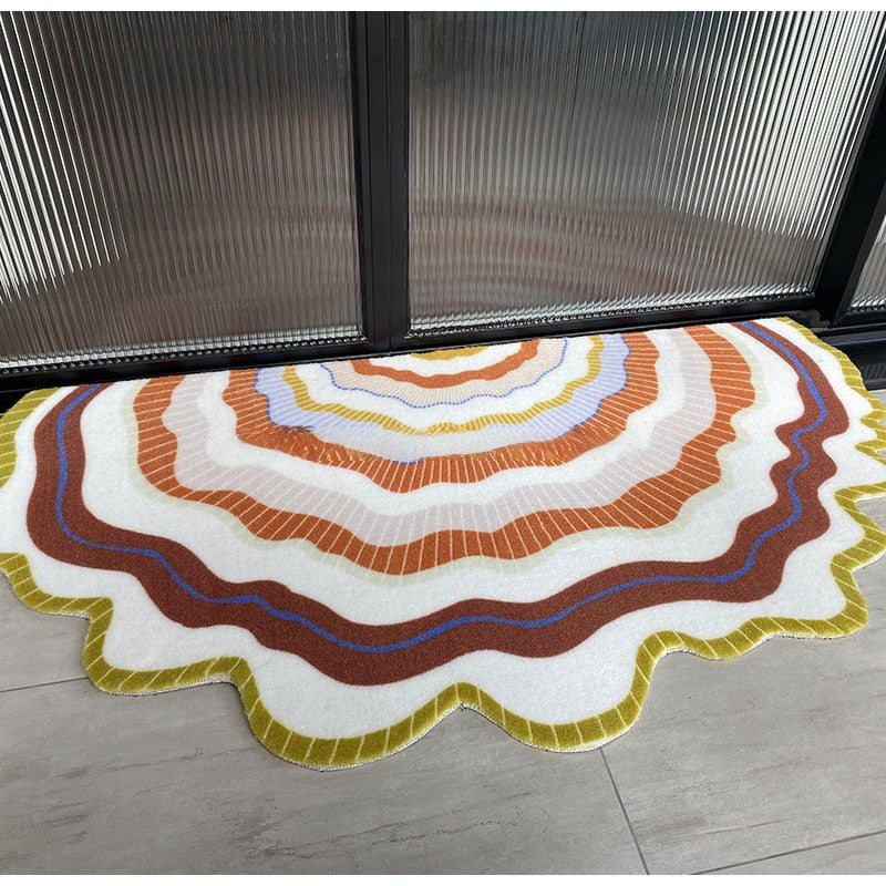 American Retro Irregular Rural Rainbow Rug 60x90cm