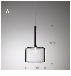 Minimalistische Weinglas-Pendelleuchte