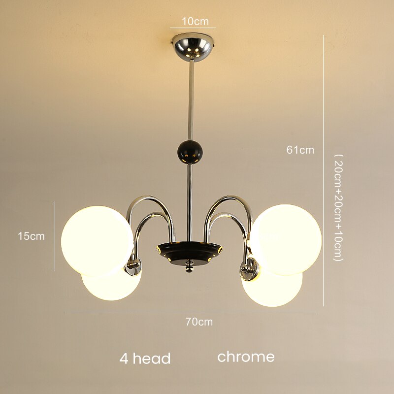 Retro Nordic Gold Classic 5 Heads Chandelier