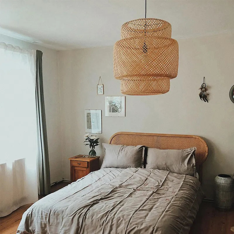 Large Bamboo Pendant Light